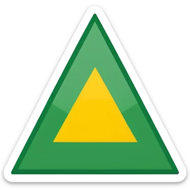 solo una bandera simple, un palo y una bandera verde triangular en forma de pico, sin emojis de cara encima sticker