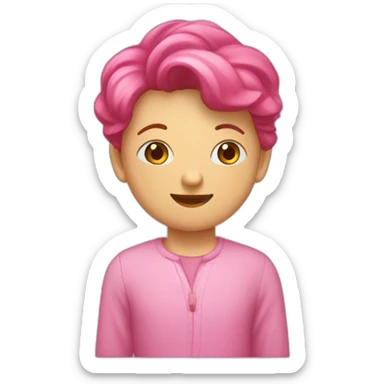 Cœur de couleur rose avec écrit mya à l'interieur sticker