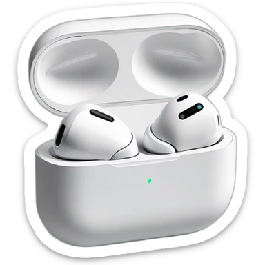 An AirPods Pro with case sticker