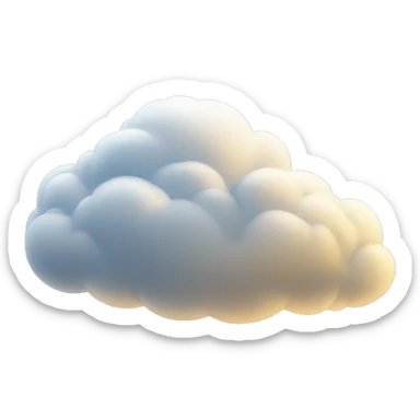 sunny cloud sticker