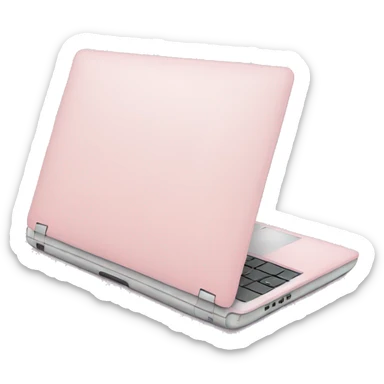 pastel pink laptop sticker