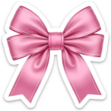 Cute girly bows sticker