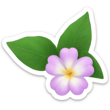 jasmins flowers with leafs sticker