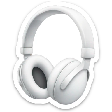 white headphones with white bows sticker