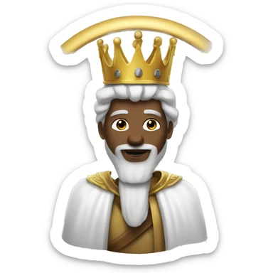 a white king visiting a white king sticker