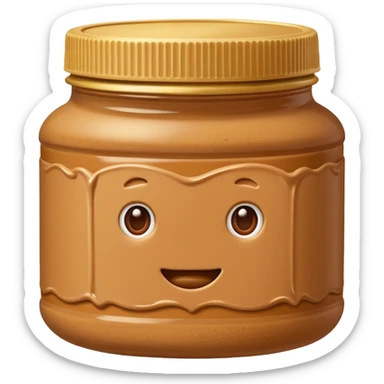 biscoff peanut butter sticker