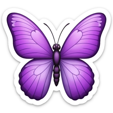 Borboleta roxa sticker