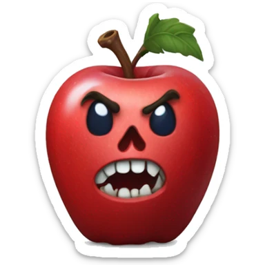 snow white poison apple sticker