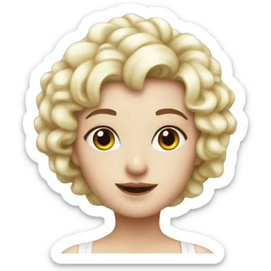 coquette white sticker