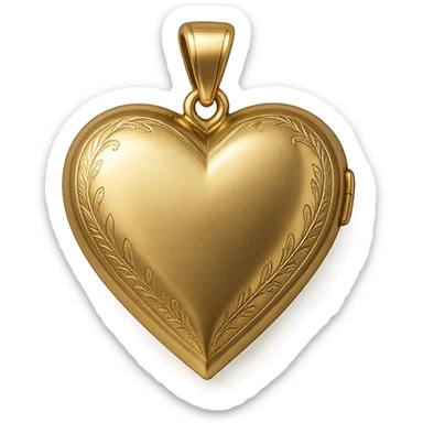 romantic heart-shaped locket sticker