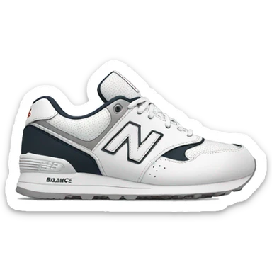 White New Balance shoes sticker