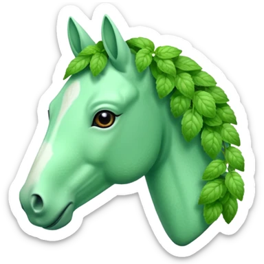 Horse mint sticker