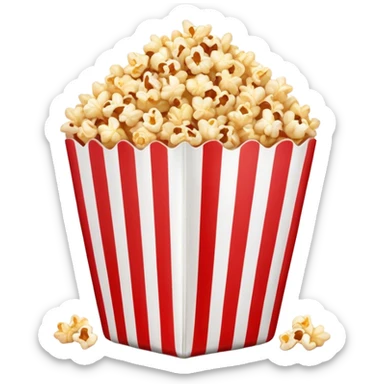 Sweet and salty caramel popcorn  sticker