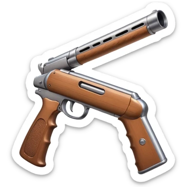 Create an emoji that’s sucking on the barrel of a shotgun sticker