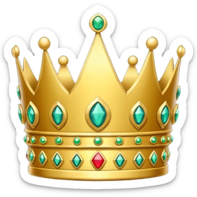 create an icon of an emperor crown with amazing details and looks insane sticker
