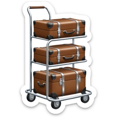 hotel luggage cart sticker