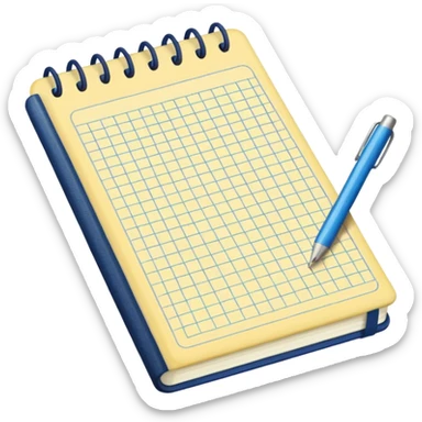 patterned notebook sticker