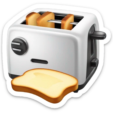 toaster with bread sticker