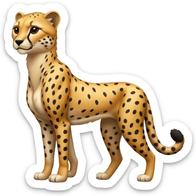 Emoji de un chita de cuerpo completo sticker