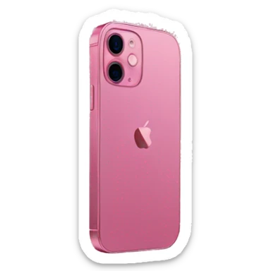 Pink iPhone 12 sticker