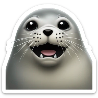 a seal very angry sticker