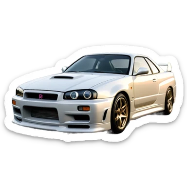 r34 car sticker