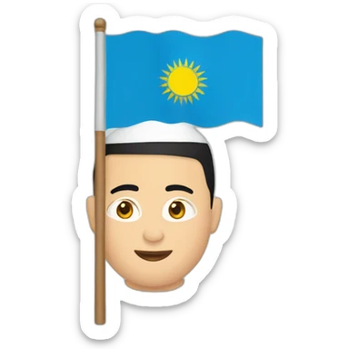 Uyghur flag sticker