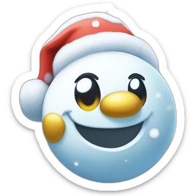 Snowman Badge Medal Epic Mystery Legendary NewYear PokemonTheme Pokeball Snowfall Snowballs sticker