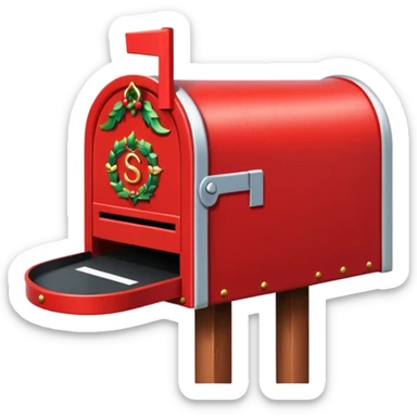 boite au lettre au père noel sticker