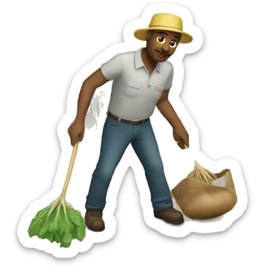 I went to the garden for potatoes today sticker