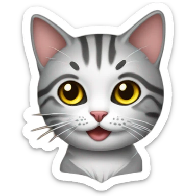 cat dealing illegal items sticker