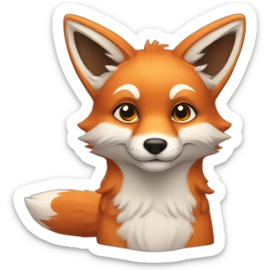 finley fox ty sticker