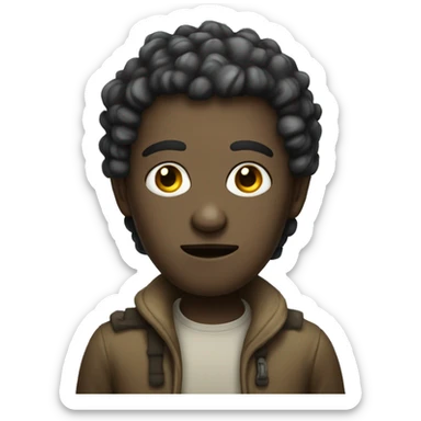 humanoid underground dweller sticker