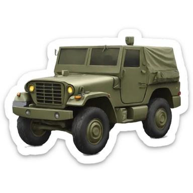 military car sticker