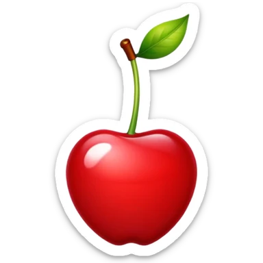 Cherry red aesthetic sticker