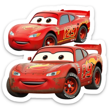 lightning mcqueen old sticker