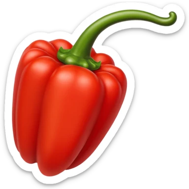 red capsicum  sticker