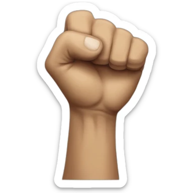 shake up-down fist sticker