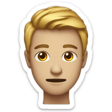 Dépressive face sticker