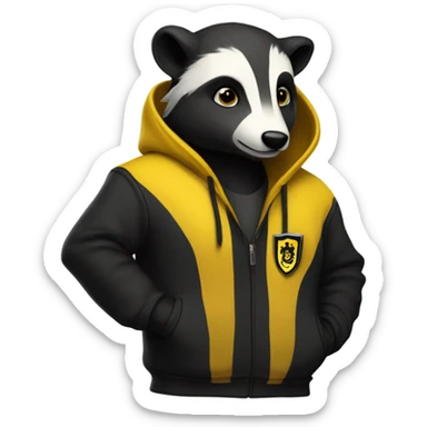 Hufflepuff hoodie  sticker