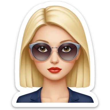 dior women wear sun glasses sticker