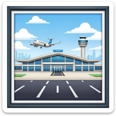 airport terminal sticker