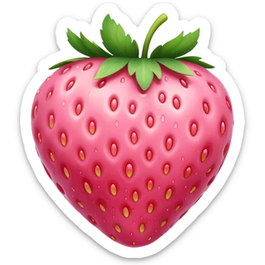 Soft Pink strawberries sticker