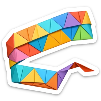 Origami tape sticker