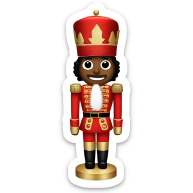 christmas nutcracker full body sticker