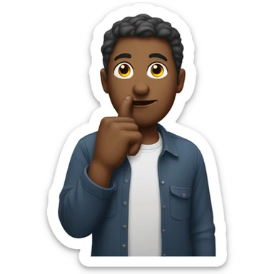 Man sucking his thumb sticker