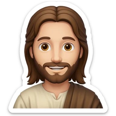 make a picture of Jesus smile sticker