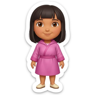 Dora whit babouche sticker