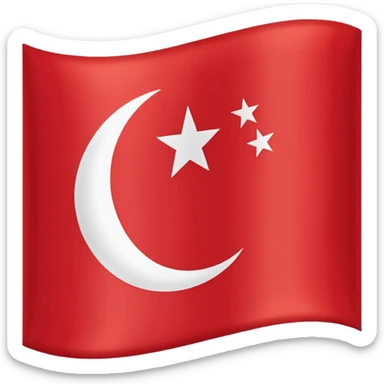 Ottoman empire 1600-1700 flag sticker