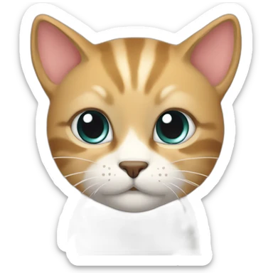 gato com asas sticker